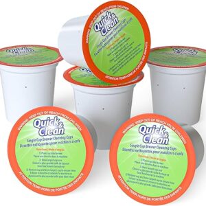Quick & Clean [6-Pack] Keurig Cleaning Pods – K Cup Cleaner Pod For Keurig – 2.0 Coffee Machine Compatible, Removes Stains, Non-Toxic and E…