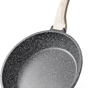 CAROTE Nonstick Frying Pan Skillet,Non Stick Granite Fry Pan Egg Pan Omelet Pans, Stone Cookware Chef’s Pan, PFOA Free,Induction Compatible…
