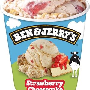 Ben & Jerry’s Ice Cream Strawberry Cheesecake Non-GMO 16 oz