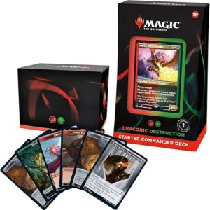 Magic: The Gathering Starter Commander Deck – Draconic Destruction (Red-Green) | Ready-to-Play Deck for Beginners and Fans | Ages 13+ | Collectible Card Games