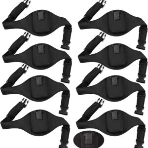 Jexine 8 Pack Mic Belt Wireless for Theatre Neoprene Microphone Holder with Anti Dropping Strap Sweat Absorbent Belt Waistband Bag for Fitne…
