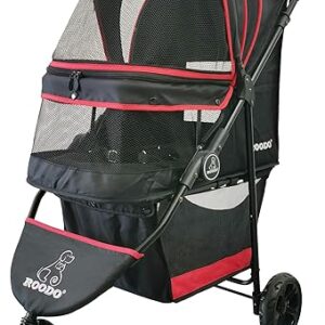 ROODO 3-Wheel Pet Stroller for Small Pets