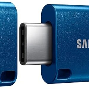 SAMSUNG Type-C™ USB Flash Drive, 256GB, Transfers 4GB Files in 11 Secs w/Up to 400MB/s 3.13 Read Speeds, Compatible w/USB 3.0/2.0, Waterproo…