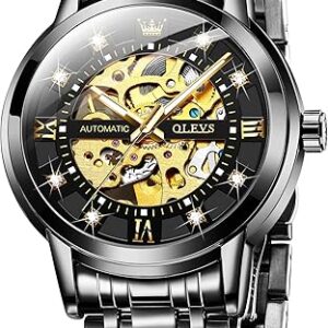 OLEVS Men’s Luxury Skeleton Automatic Watch