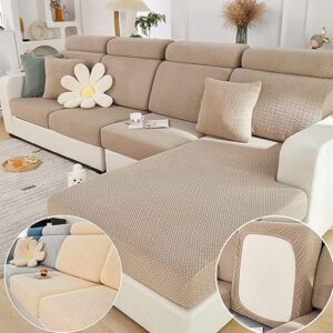 Magic Sofa Covers Magic Sofa Couch Covers 2024 New Wear-Resistant Universal Sofa Cover Stretch for Sectional Slipcovers (Texture-Light Coffe…