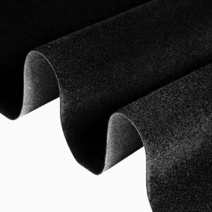 FunStick 15.8″x240″ Self Adhesive Felt Fabric Sheets Black Velvet Fabric for Art and Crafts Soft Velvet Drawer Liner for Dresser Jewelry Box…