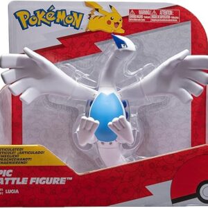 Pokémon Lugia Epic Battle Figure – 12-Inch Articulated Epic Battle Figure with Flight Stand