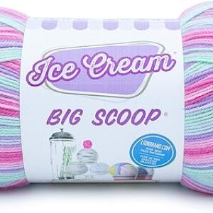 Lion Brand Yarn Ice Cream Big Scoop yarn, UNICORN