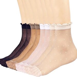 Mcool Mary 12 Pairs Women’s Ruffled Socks