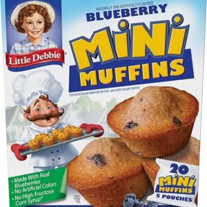 Little Debbie Blueberry Mini Muffins, 5 Pouches, 8.44 OZ Box