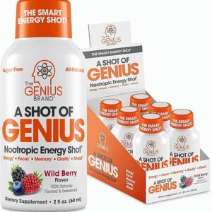 Shot of Genius Nootropic Energy Shots – 6 Count