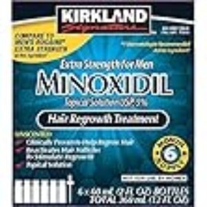 Kirkland Minoxidil 5 percentage Extra Strength Hair Loss Regrowth Treatment Men, 5 Pack (6 Months Supply)