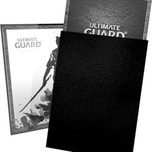 Ultimate Guard Katana Card Sleeves, 100 Standard Size TCG Sleeves, 66 x 91mm, Black Back, Tournament Sleeves, No PVC & Acid-Free, High Clar…