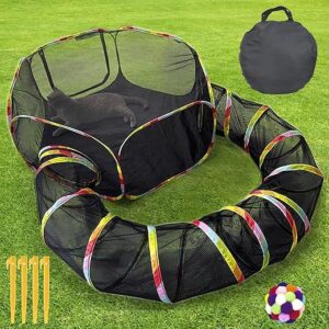 Outdoor Cat Enclosure, Portable Cat Tents for Outside with Storage Bag, Outside Cat Playpen Pet Enclosure with Toy Ball, Cat Tunnel Outdoor …