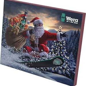 Amazon.com: Wera 05136609001 Advent Calendar 2024 – Tool Advent Calendar, 25 Pieces Including Unique and Innovative Mix of Screw Tools as w…