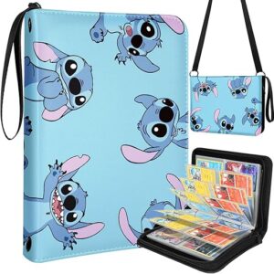 Mulafnxal 4 Pocket Card Binder 440 Double Sided Pockets – Trading Card Album Folder Collection Binder for Kids Boys Teens for Game Cards Sp…