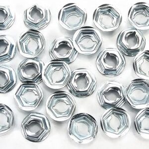 Emblem & Trim PAL Nuts- Fits 1/4″ Studs- 7/16″ Hex- Qty.25- #1299