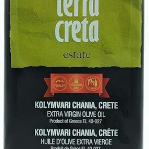 Terra Creta | Award Winning | Kolymvari Estates | 100% Pure Greek Olive Oil | Cold Extracted | Protective Designation of Origin | 3Ltr – (1…