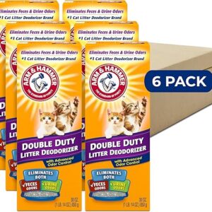 ARM & HAMMER Cat Litter Deodorizer Double Duty, 30 oz, 6 Pack