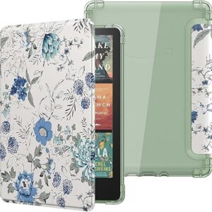 MoKo Case for All-new 7″ Kindle Paperwhite 12th Gen 2024&Kindle Colorsoft Signature Edition 2024,Ultra Clear Soft Flexible Transparent TPU B…