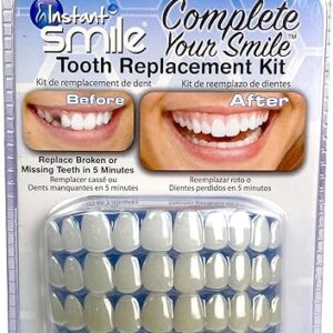 Instant Smile Complete Your Smile Temporary Tooth Replacement Kit – Replace a Missing Tooth in Minutes – Patented
