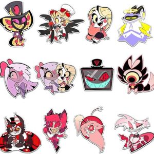 Pounchi Cool Cartoon Fridge Magnet (12 Pack) Cute Magnet Office Cabinets Decoration Fridge Metal Magnet Flexible Reusable Magnetic Vinyl