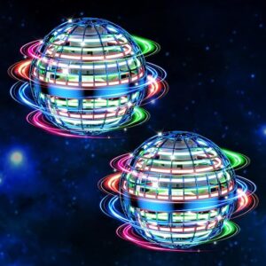 2PCS Flying Orb Ball Toy, Cosmic Globe Boomerang Hover Ball Galactic Fidget Spinner, Hand Drone Orbit, Cool Toys Gift for 6 7 8 9 10+ Year …