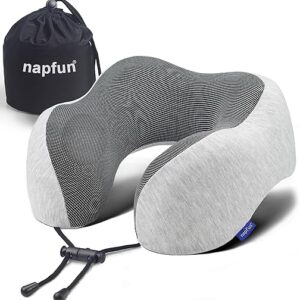 Napfun Memory Foam Travel Neck Pillow