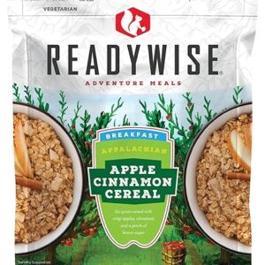 READYWISE – Outdoor Apple Cinnamon, 2.5 Servings, Pack of 1, Emergency Preparedness, Freeze Dried Food, MRE, Snack Pack, Survival Food, Emergency Food for Backpacking, Camping, and Hiking
