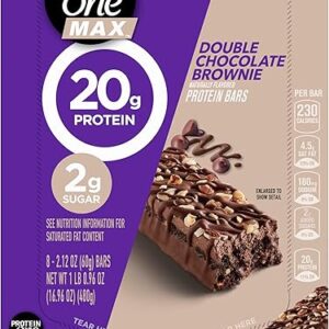 Protein One Max Double Chocolate Brownie Protein Bars 8 Count, 16.96 OZ