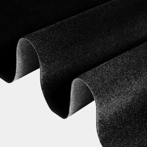 FunStick Self Adhesive Felt Fabric for Crafts 15.8″x78.8″ Black Velvet Fabric Roll Soft Velvet Drawer Liners for Dresser Jewelry Box Black F…