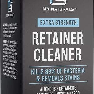 Retainer Cleanser Tablets Invisalign Cleaner FSA HSA Approved Remove Odors Discoloration Stains and Plaque 4 Month Supply Denture Cleansers…