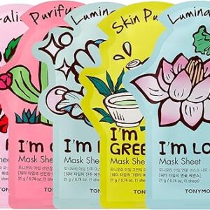 TONYMOLY I’m Real Sheet Mask, Easter Basket Stuffers, Hydrating & Moisturizing Skincare, Korean Skin Care Face Mask
