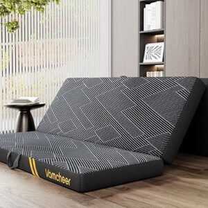 Vamcheer 4″ Queen Foldable Mattress – Grey