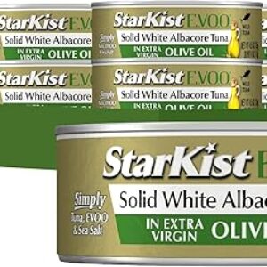 StarKist E.V.O.O. Solid White Albacore Tuna in Extra Virgin Olive Oil, 4.5 Oz, Pack of 12