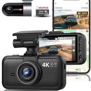 Miofive 4K Dual Dash Cam with WiFi