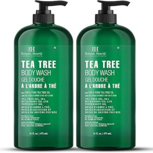 Botanic Hearth Tea Tree Body Wash – 16 fl oz – Helps Soothe Itchy, Dry Skin, Antifungal Body Wash with 100% Pure Tea Tree Oil – Sulfate Fre…