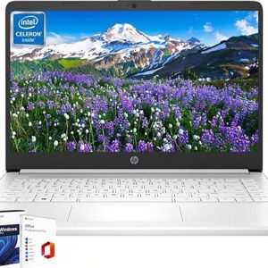 HP Laptops 16GB RAM for Students Business, 14 inch HD Screen, Intel Dual-Core N4120, 352GB Storage(64GB eMMC + 256GB MSD + 32GB USB C Flash Drive)…