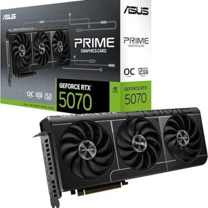 ASUS The SFF-Ready Prime GeForce RTX™ 5070 OC Edition 12GB GDDR7 Graphics Card (PCIe® 5.0, 12GB GDDR7, HDMI®/DP 2.1, 2.5-Slot, Axial-tech Fa…