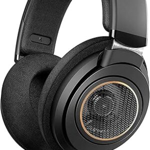 PHILIPS Over Ear Open Back Stereo Headphones Wired with Detachable Audio Jack, Studio Monitor Headphones for Recording Podcast DJ Music Piano Guitar (SHP9600)