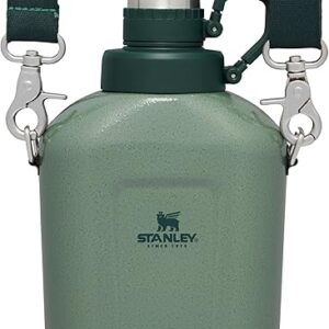 Stanley Legendary Classic Canteen 1.1 qt | Leakproof Drink Container with Strap | Stainless Steel Water Bottle with Lid | Camping, Hiking, …
