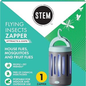 STEM Flying Insect Zapper, Indoor and Outdoor Electric Fly & Mosquito Trap, Includes Micro-USB Charging Cable and Brush for Cleaning