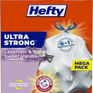 Hefty Ultra Strong Lavender Kitchen Bags, 80 Count