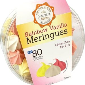 Krunchy Melts Rainbow Vanilla Meringue Cookies