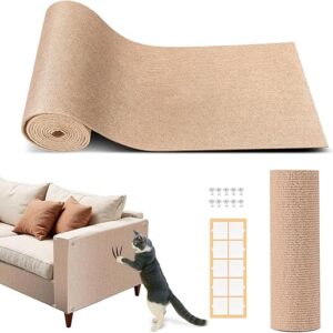 78.7″x15.8″ Cat Scratch Mat Couch Furniture Protector,DIY Climb Cat Scratcher for Cat Couch Furniture or Wall Protector,Covering Cat Tower …