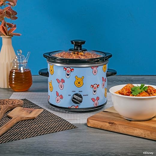 Uncanny Brands Disney Winnie the Pooh and Friends 2qt Slow Cooker - Small Kitchen Appliance
