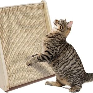 Meeyoview L-Shaped Cat Scratcher with Catnip