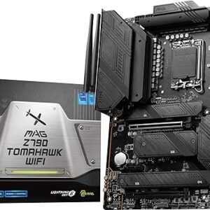 MSI MAG Z790 Tomahawk WiFi Gaming Motherboard (Supports 12th/13th/14th Gen Intel Processors, LGA 1700, DDR5, PCIe 5.0, M.2, 2.5Gbps LAN, US…