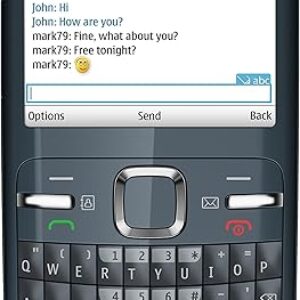 Nokia C3-00 Unlocked Cell Phone (Slate) with QWERTY, Dedicated E-mail Key, 2 MP Camera, Media Player, WLAN, and MicroSD Slot