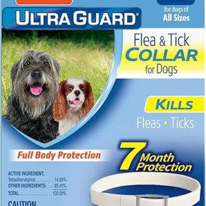 Hartz UltraGuard Flea & Tick Collar for Dogs and Puppies – 26″ Neck, 7 Month Protection
